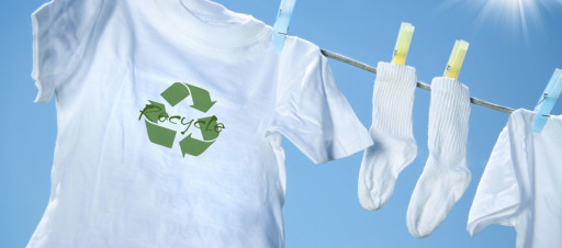 White clothes on a washing line