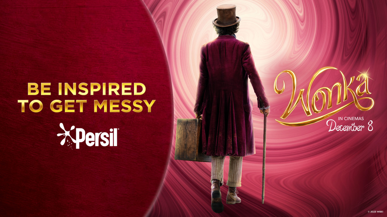 get inspired to get messy. Persil x Wonka. 