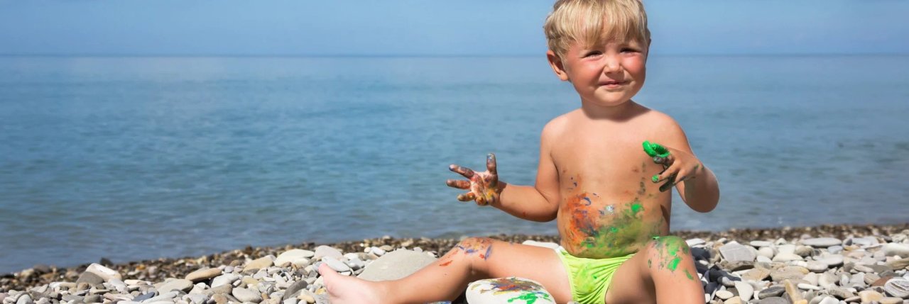 Child on beach