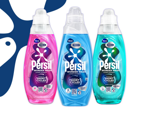 Persil wonder wash packshot line up