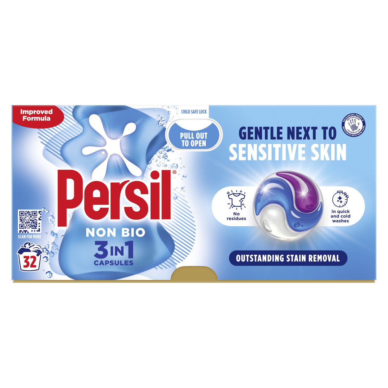 PERSIL NON BIO 3IN1 WASHING CAPSULES packshot