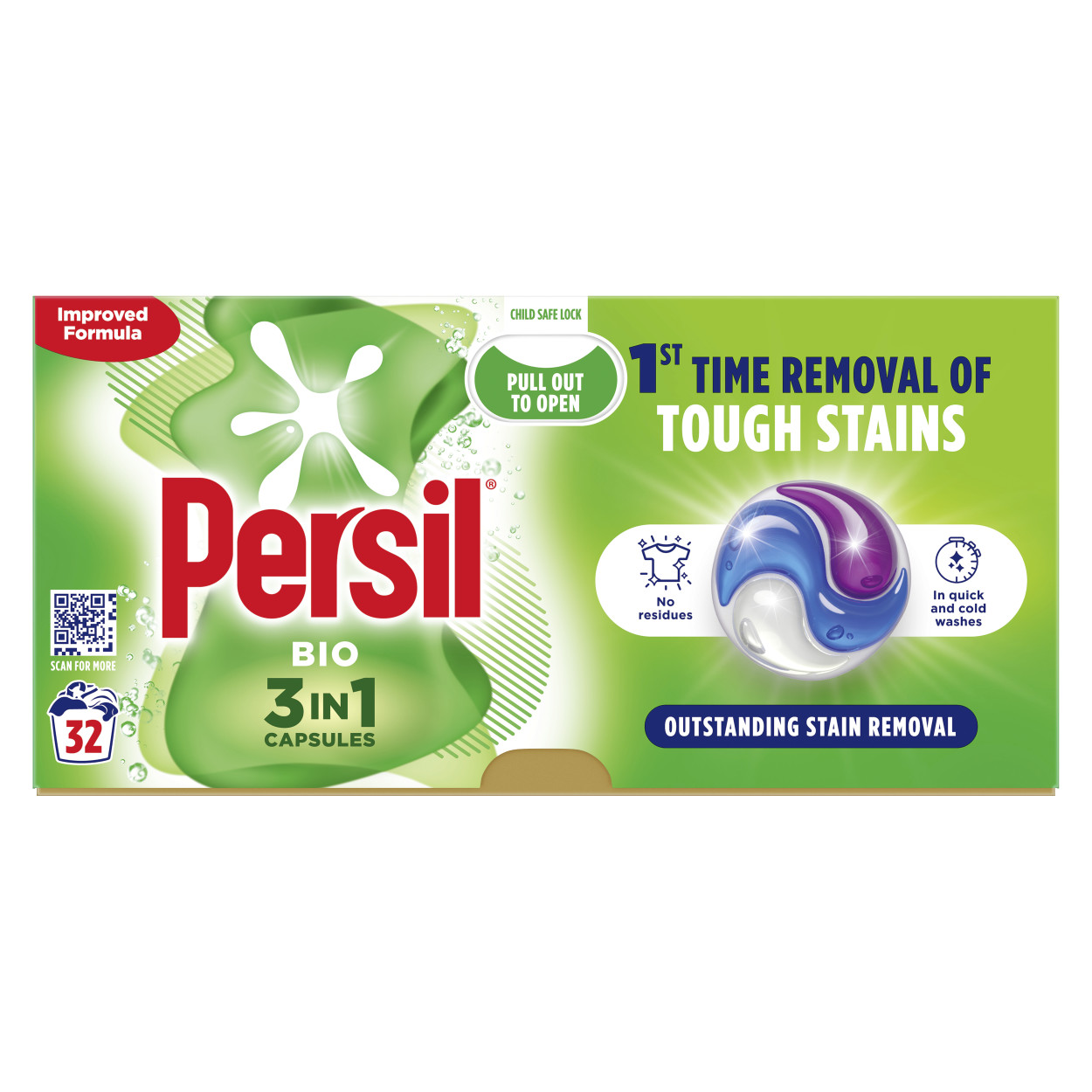 PERSIL BIO 3IN1 WASHING CAPSULES packshot