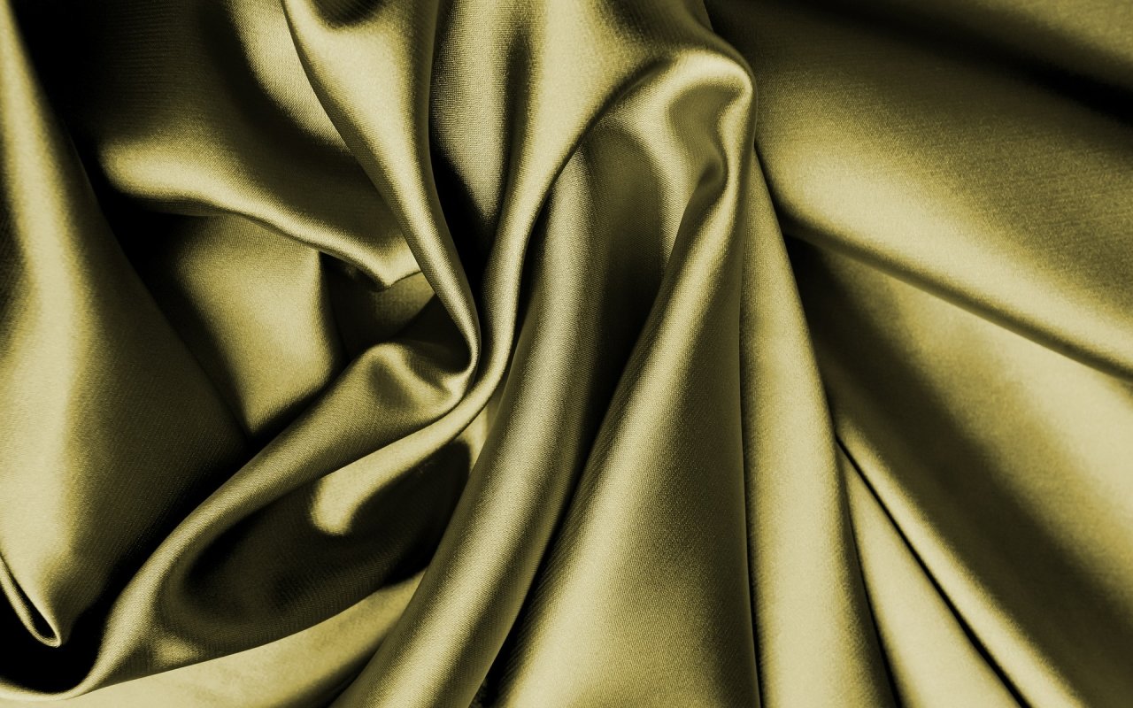 Delicate khaki-coloured silk.